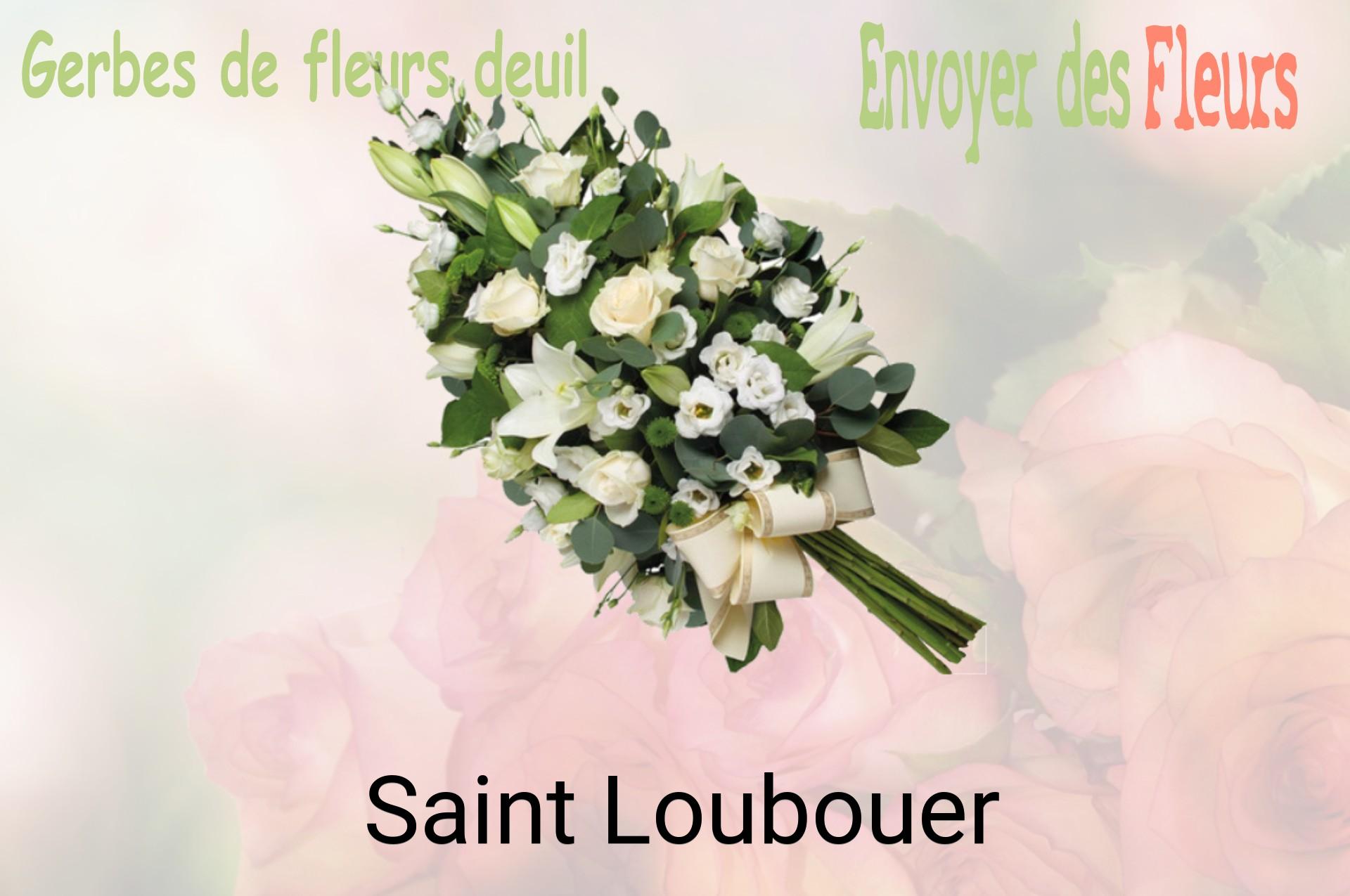 Gerbe de fleurs de deuil livrée à Saint-Loubouer